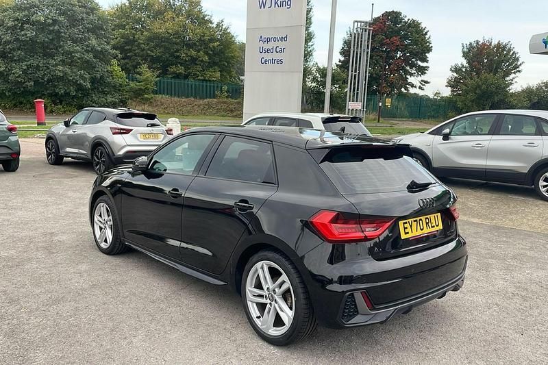 Used Audi A1 Sportback S-Line 116 HP (85 kW) 2020 Mythos black Hatchback