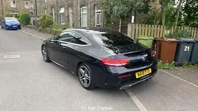 Used Mercedes C200 AMG line 2019 Black Coupe
