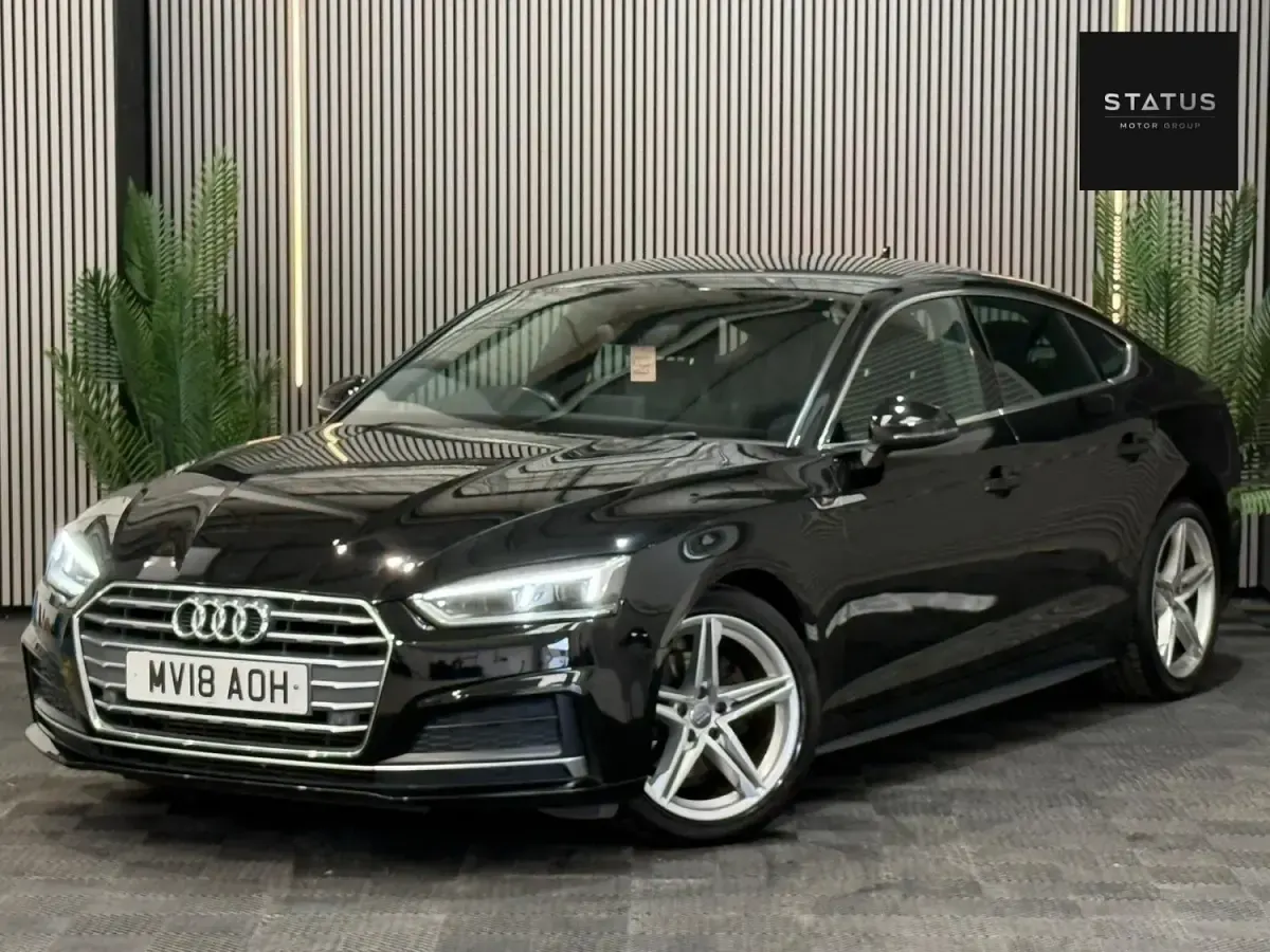 Usado Audi A5 Sportback S-Line 190 CV (139 kW) 2018 Negro Utilitario