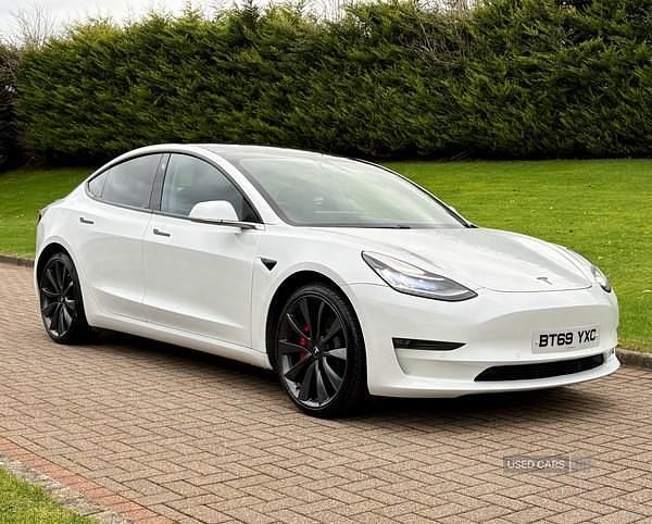 Used Tesla Model 3 Performance 461 kW (627 HP) 2019 White Sedan
