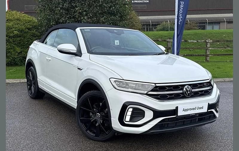 Used VW T-Roc Cabriolet R-line 150 HP (110 kW) 2024 White Cabriolet