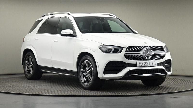 Polar white standard finish Used 2022 Mercedes GLE350 AMG line SUV | £42,150 (Fair price) - Image 1/4