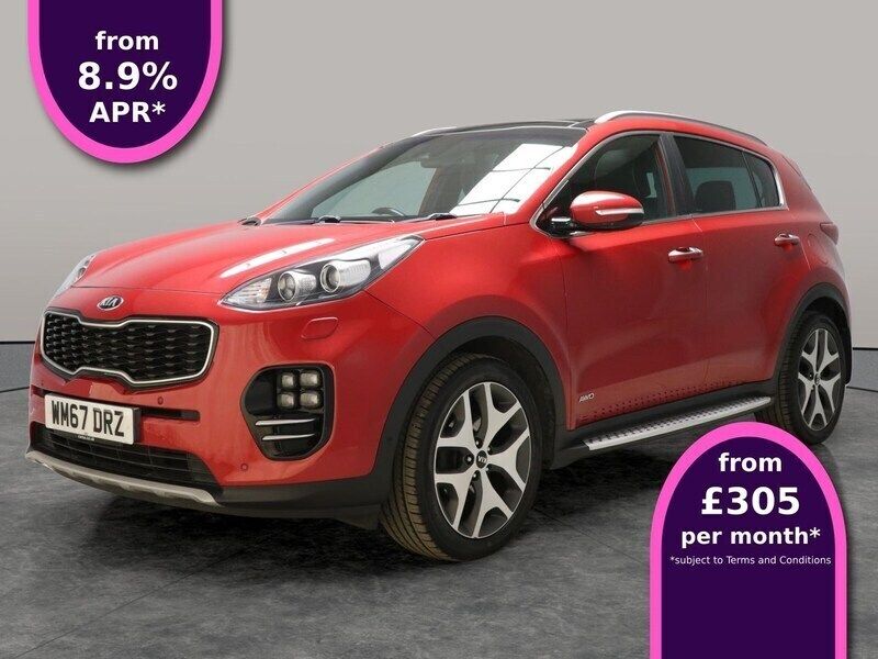 Red Used 2018 Kia Sportage GT-Line S SUV | £16,708 (Good price) - Image 1/3