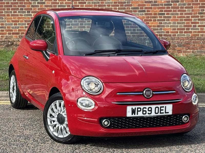 Red Used 2019 Fiat 500 Lounge Hatchback | £12,199 (Expensive) - Image 1/4