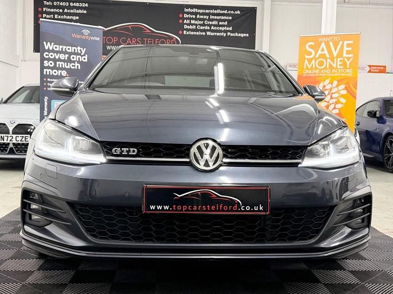 Used VW Golf VII GTD 184 HP (135 kW) 2017 Blue Hatchback