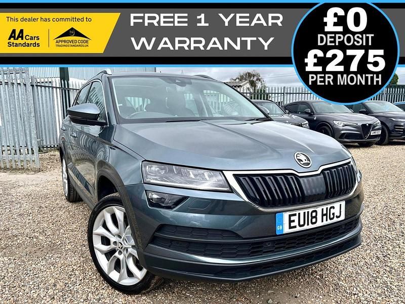 Used Skoda Karoq 150 HP (110 kW) 2018 Grey SUV