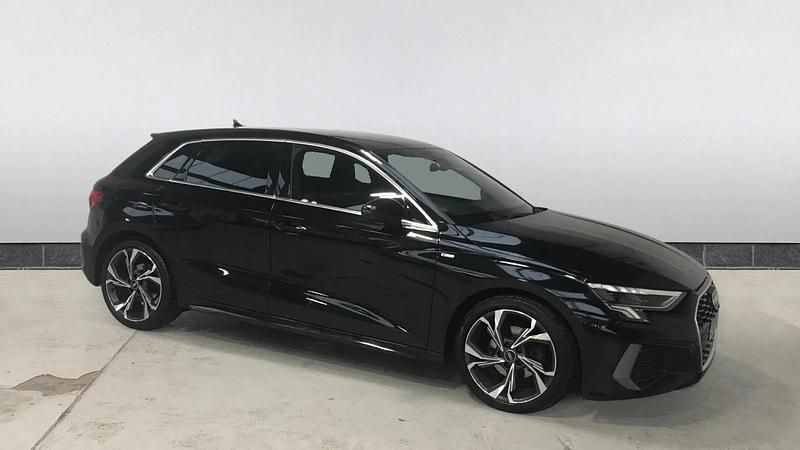Used Audi A3 S-Line 110 HP (80 kW) 2023 Black Sedan