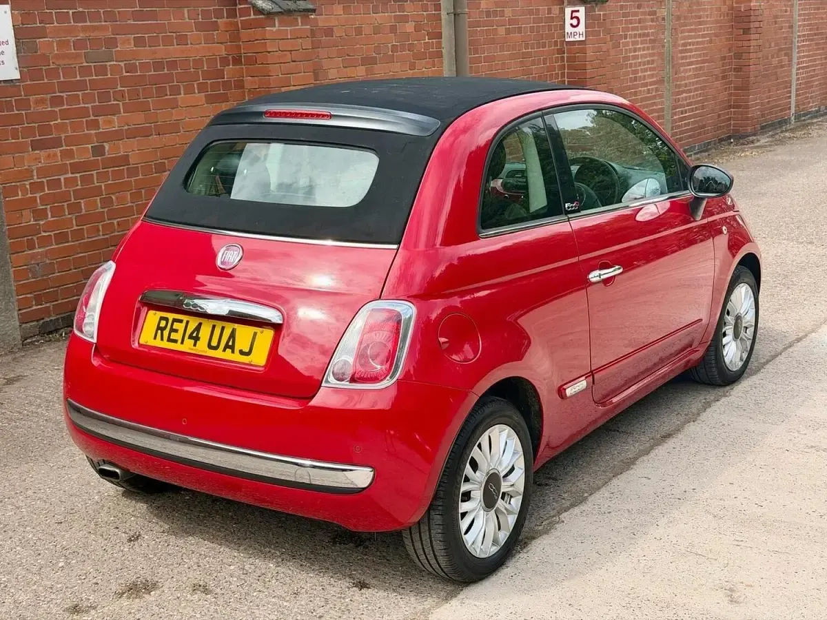 Used Fiat 500C Lounge 2014 Red Cabriolet