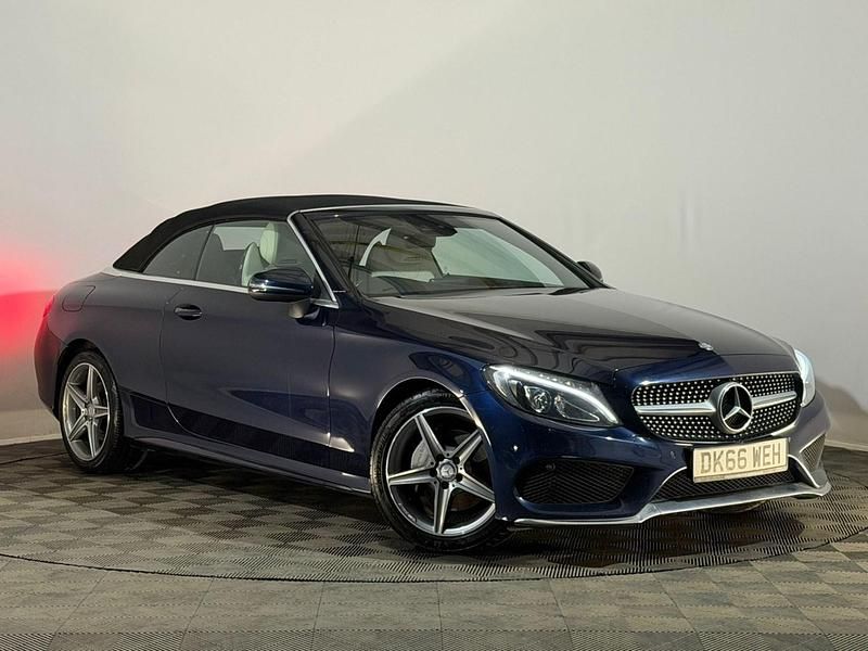 Second-hand Mercedes C200 AMG line 181 CP (133 kW) 2016 Albastru Cabrio