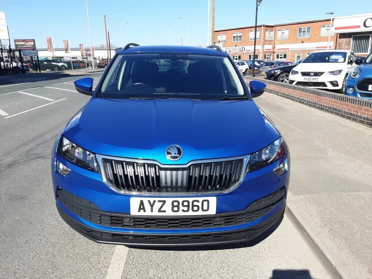 Used Skoda Karoq SE Technology 150 HP (110 kW) 2021 Blue SUV