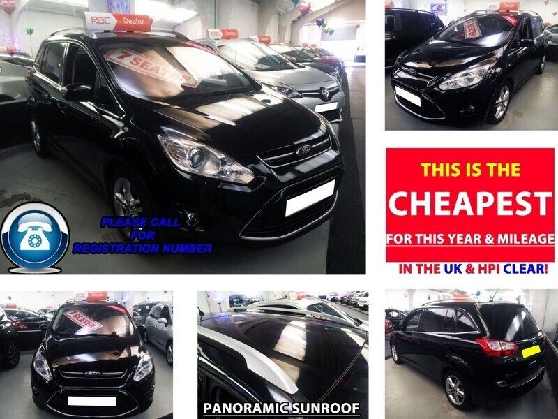 Black Used 2014 Ford Grand C-Max Titanium X MPV | £6,985 (A bit pricey) - Image 1/3