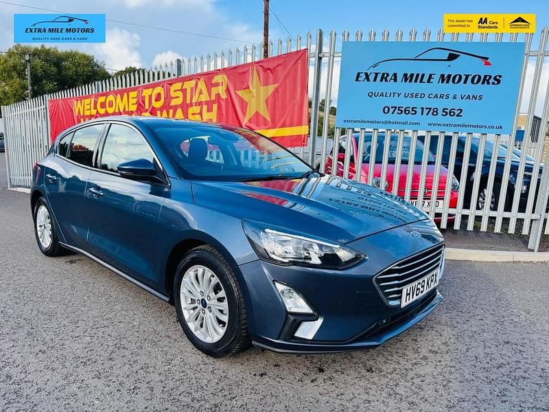 Blue Used 2019 Ford Focus Titanium Hatchback | £9,995 (Fair price) - Image 1/4