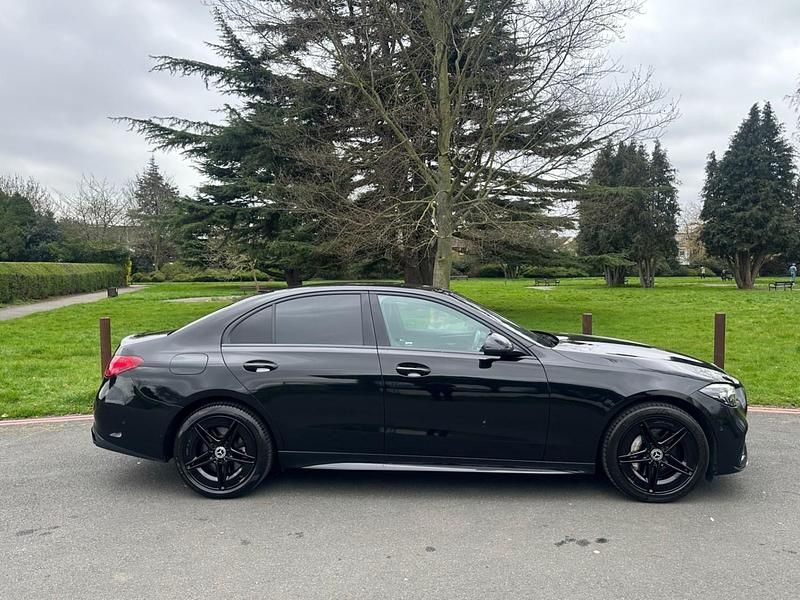 Used Mercedes C300e AMG line 2022 Black Sedan