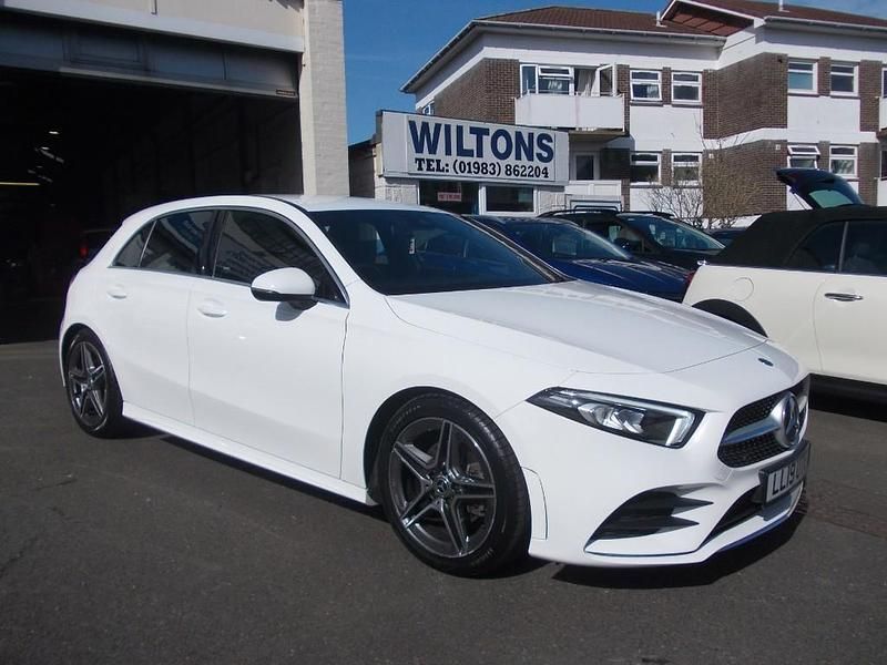 Used Mercedes A200 AMG line 161 HP (118 kW) 2019 White Hatchback