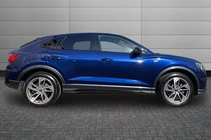 Used Audi Q3 Sportback Black Edition 242 HP (177 kW) 2022 Navarra blue SUV