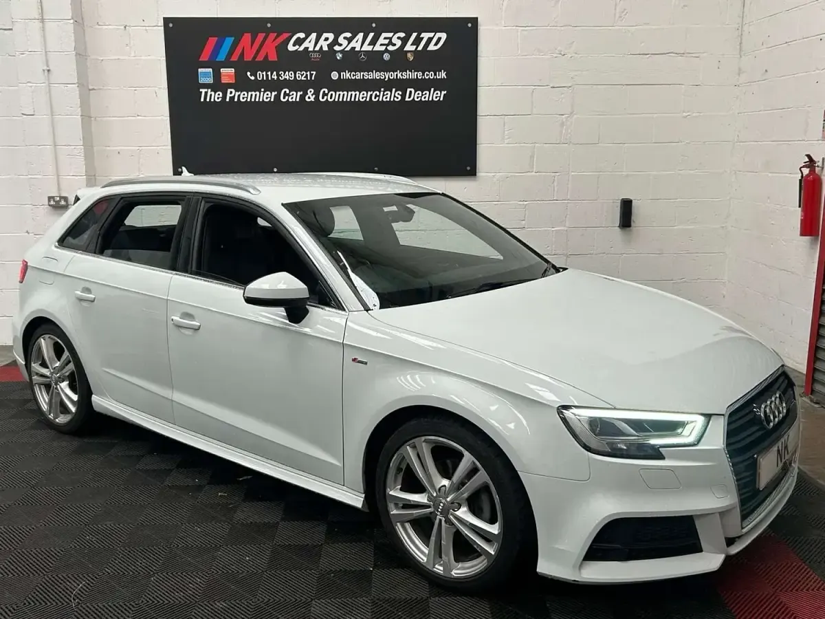 Used Audi A3 Sportback S-Line 2016 White Hatchback