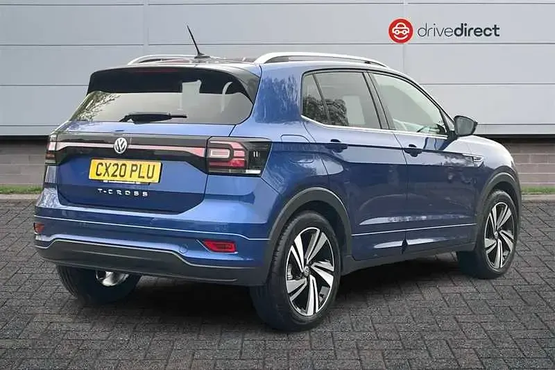 Used VW T-Cross R-line 115 HP (84 kW) 2020 Blue SUV