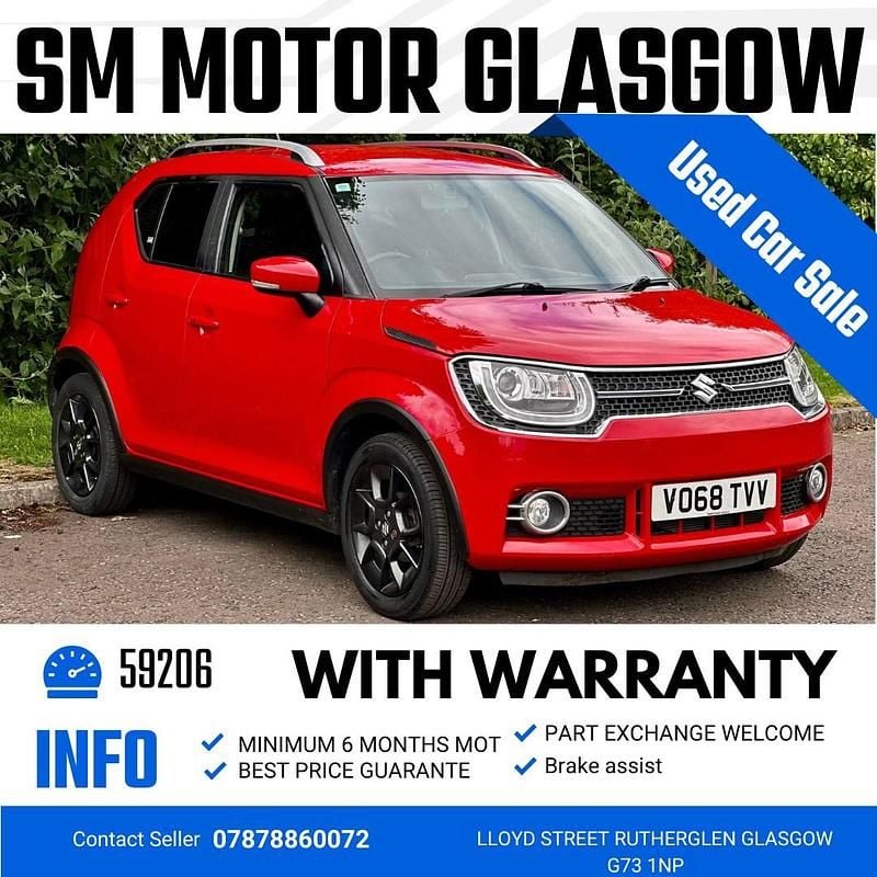Red Used 2018 Suzuki Ignis SZ5 Hatchback | £5,499 (Super price) - Image 1/4