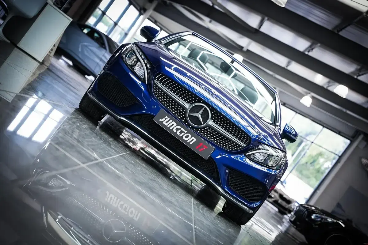 Used Mercedes C220 AMG Line Premium Plus 2018 Blue Cabriolet