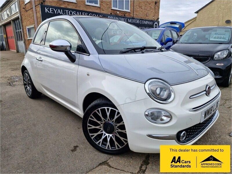 White Used 2018 Fiat 500 Collezione Hatchback | £6,995 (Expensive) - Image 1/3