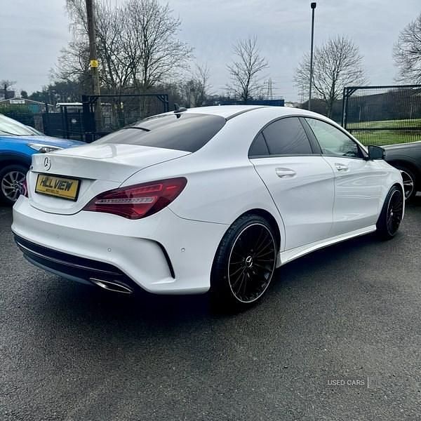 Used Mercedes CLA200 AMG line 136 HP (100 kW) 2018 White Sedan