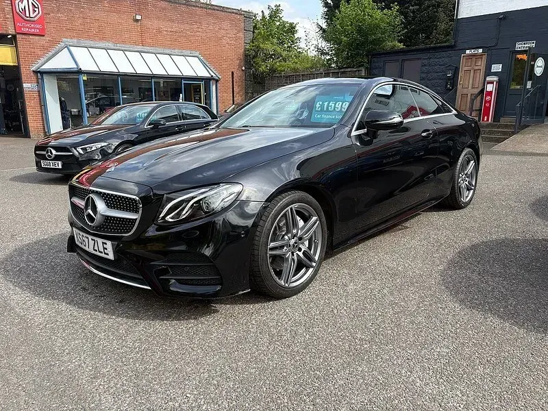 Used Mercedes E220 AMG line 194 HP (142 kW) 2017 Black Coupe
