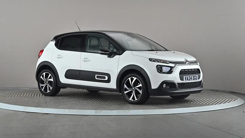 White Used 2024 Citroën C3 PureTech Hatchback | £15,498 (Fair price) - Image 1/4