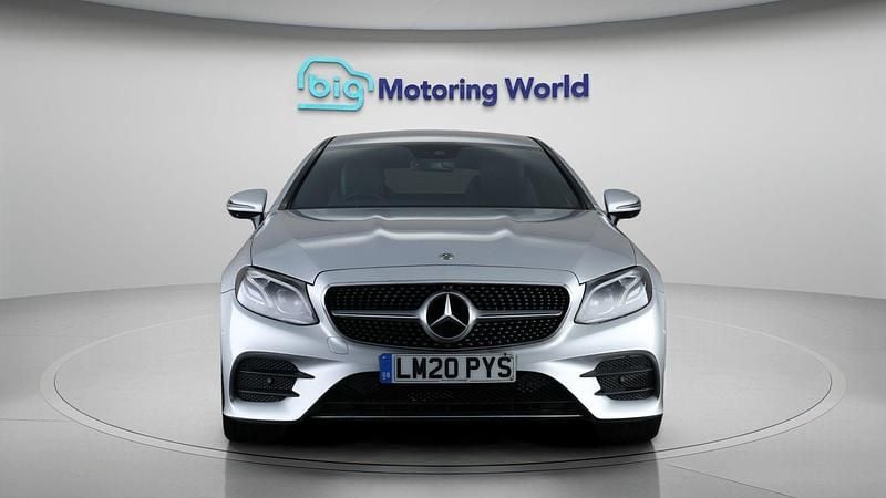 Used Mercedes E220 AMG line 194 HP (142 kW) 2020 Silver Coupe
