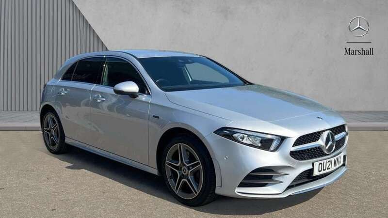 Iridium silver metallic Used 2021 Mercedes A250 AMG Line Premium Hatchback | £19,484 (Fair price) - Image 1/4