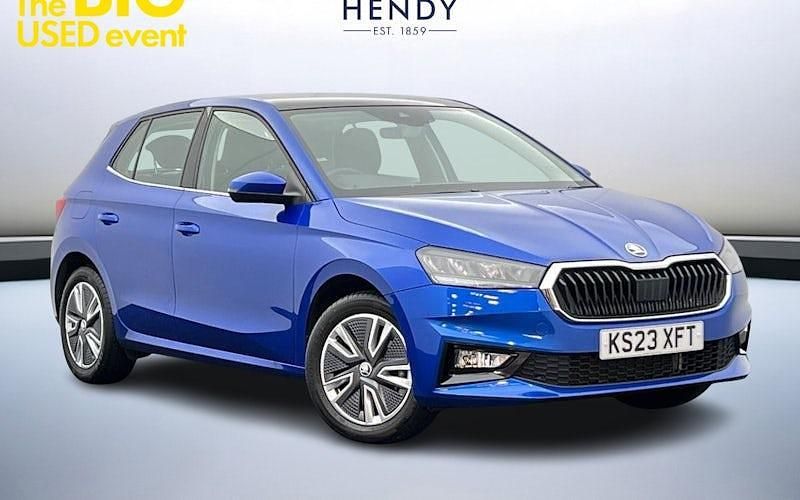 Race blue metallic Used 2023 Skoda Fabia SE L Hatchback | £16,799 (Fair price) - Image 1/4
