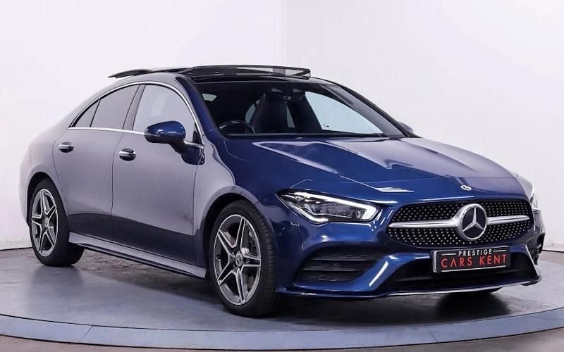 Blue Used 2021 Mercedes CLA220 AMG Line Premium Plus Sedan | £23,602 (Fair price) - Image 1/4