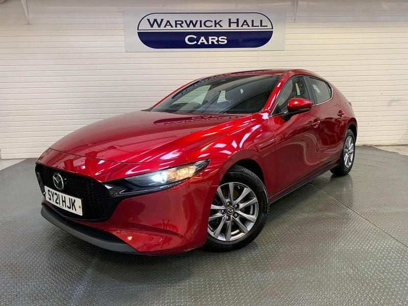 Red Used 2021 Mazda 3 Hatchback | £11,795 (Good price) - Image 1/2