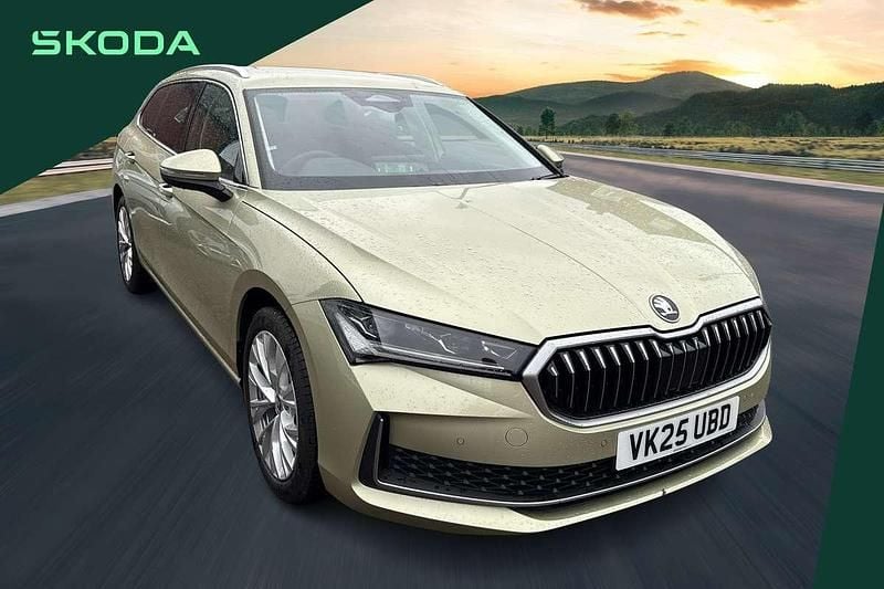 Yellow New 2025 Skoda Superb SE L Estate | £30,949 (Fair price) - Image 1/4