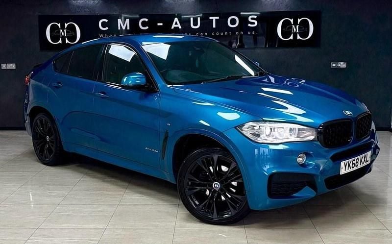 Used BMW X6 M Sport 258 HP (189 kW) 2018 Blue SUV
