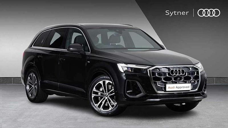 Black Used 2025 Audi Q7 S-Line SUV | £60,000 - Image 1/4
