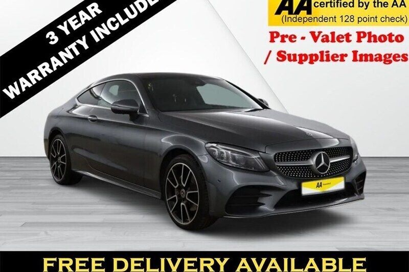 Grey Used 2018 Mercedes C220 AMG line Coupe | £18,495 (Expensive) - Image 1/1
