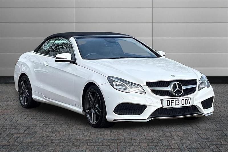 Used Mercedes E220 AMG 170 HP (125 kW) 2013 Polar white Cabriolet