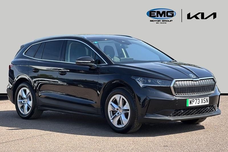 Black Used 2023 Skoda Enyaq iV ecoSuite SUV | £25,295 (Fair price) - Image 1/3