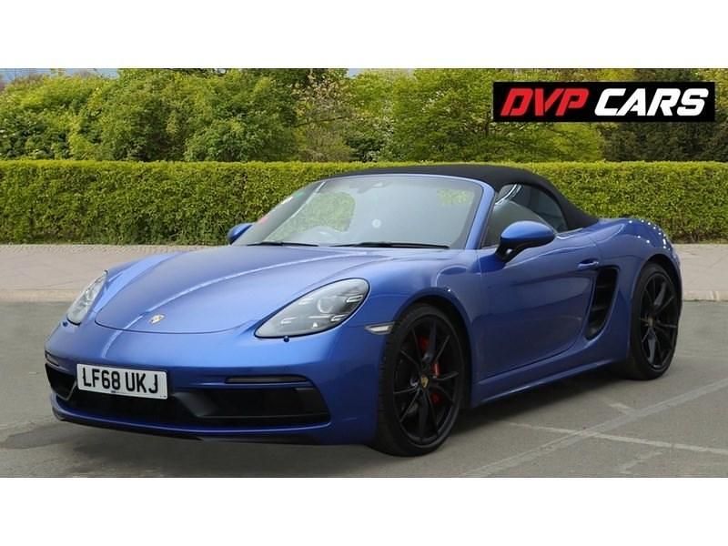 Used Porsche Boxster 2018 Blue Cabriolet