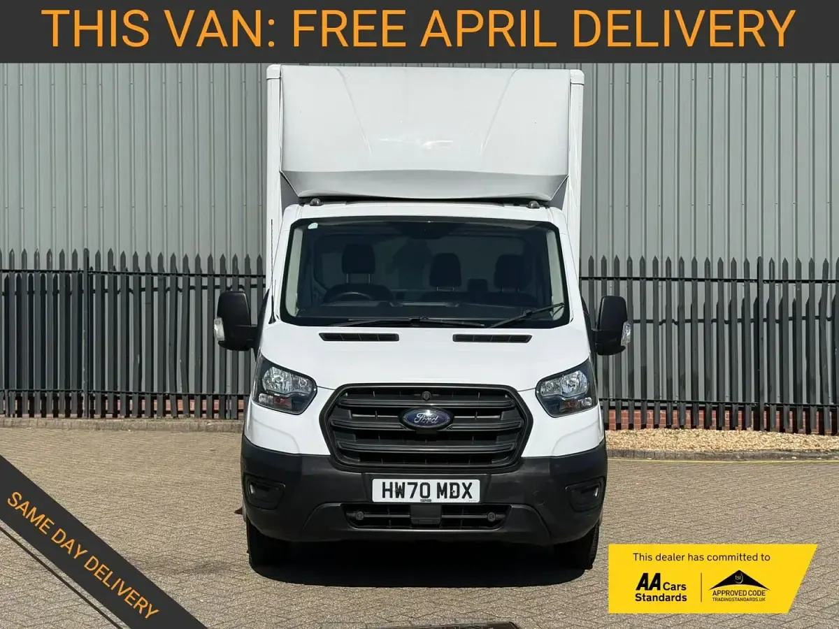 Used Ford Transit S 130 HP (95 kW) 2020 White Cabriolet