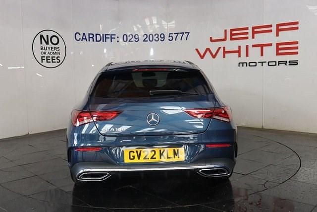 Used Mercedes CLA180 Shooting Brake AMG line 136 HP (100 kW) 2022 Blue Estate