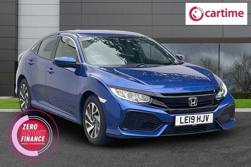 Blue Used 2019 Honda Civic SE Hatchback | £10,990 (Good price) - Image 1/4