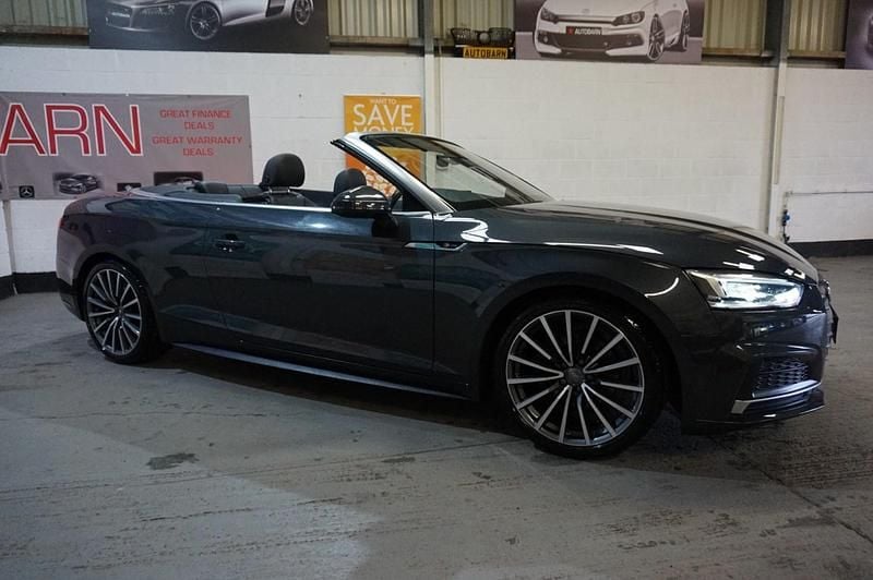 Used Audi A5 Cabriolet S-Line 190 HP (139 kW) 2019 Grey Cabriolet