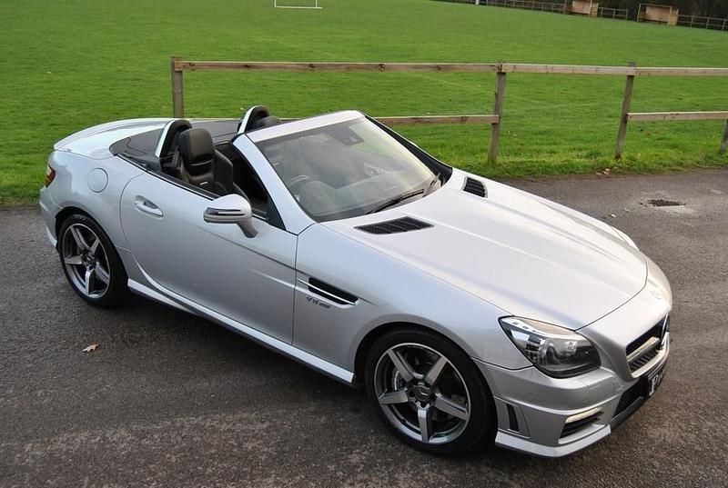 Silver Used 2014 Mercedes SLK55 AMG Cabriolet | £22,990 - Image 1/4