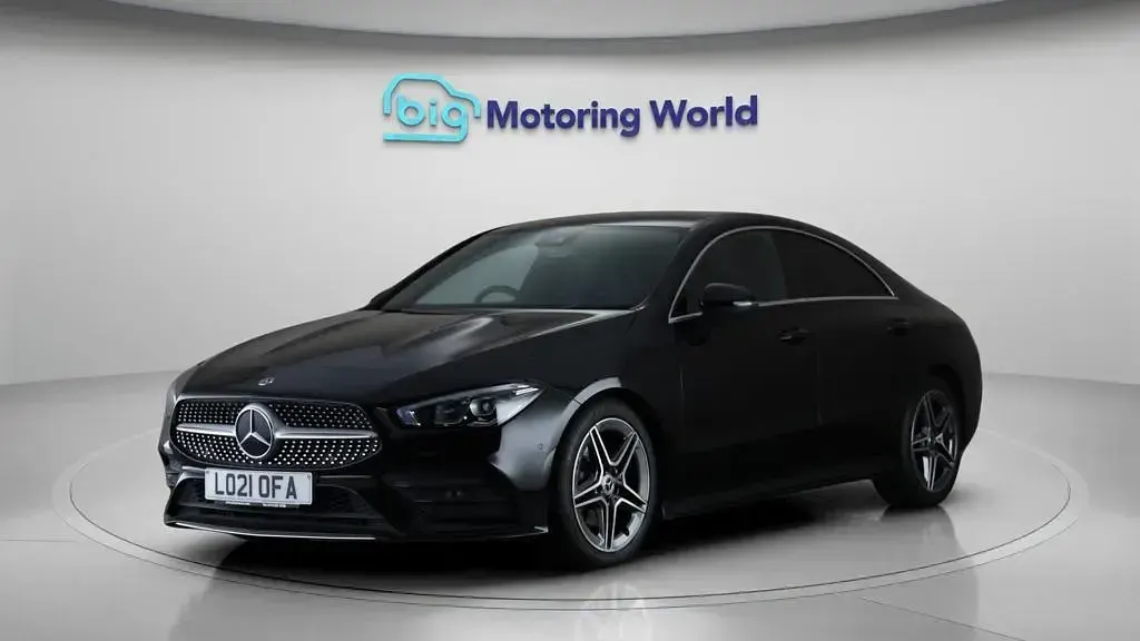 Used Mercedes CLA180 AMG line 136 HP (100 kW) 2021 Black Coupe