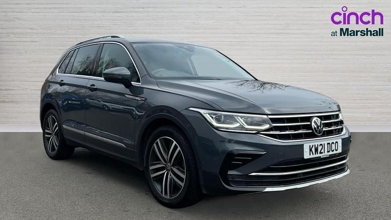 Used VW Tiguan Elegance 150 HP (110 kW) 2021 Dolphin grey metallic SUV