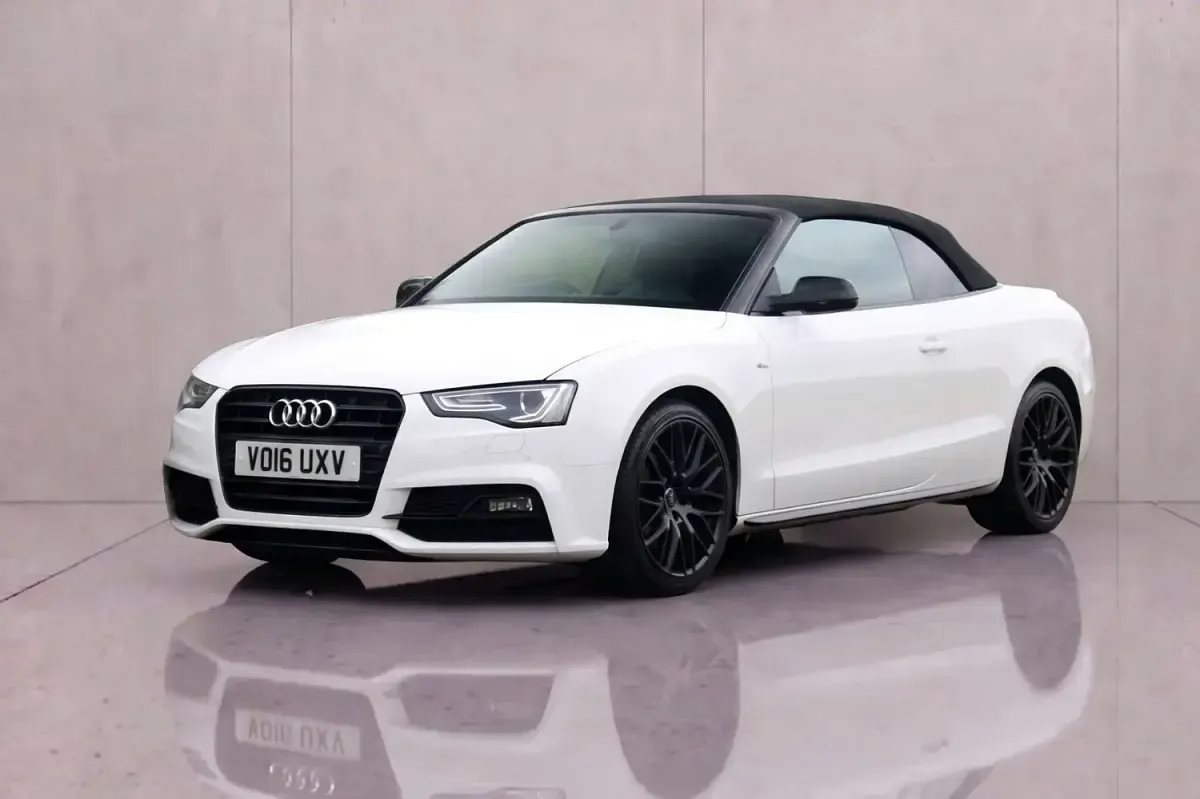 Used Audi A5 Cabriolet S-Line 190 HP (139 kW) 2016 White Cabriolet