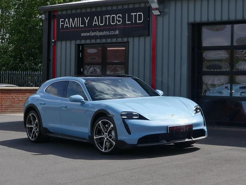 Blue Used 2023 Porsche Taycan Cross Turismo Sedan | £68,500 (A bit pricey) - Image 1/4