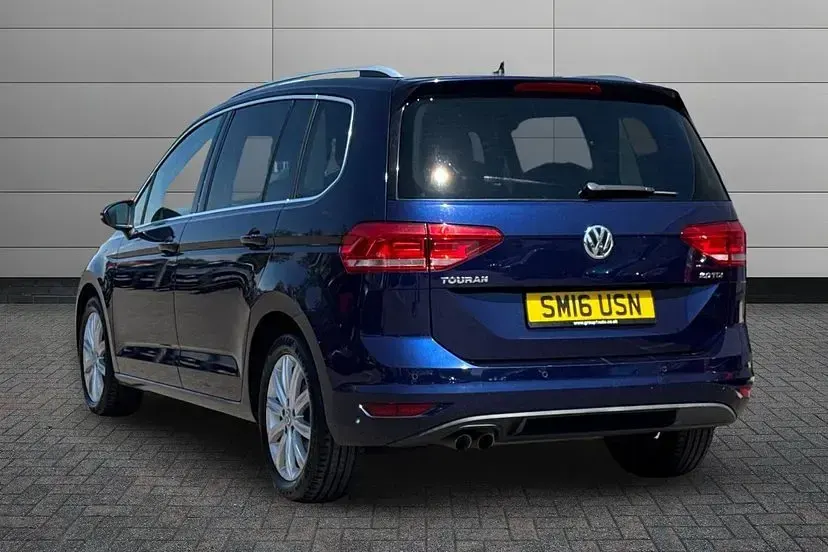 Used VW Touran SEL 148 HP (108 kW) 2016 Blue MPV