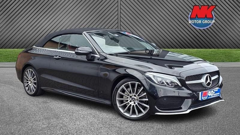 Black Used 2018 Mercedes C200 AMG Line Premium Plus Cabriolet | £21,000 (A bit pricey) - Image 1/4